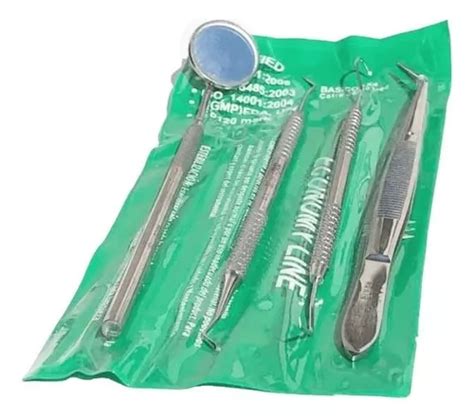 Kit Básico 1x4 Instrumental Acero Inoxidable Dental MercadoLibre