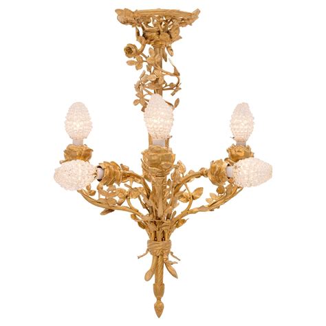 French 19th Century Louis XIV St Belle Époque Period Ormolu Chandelier