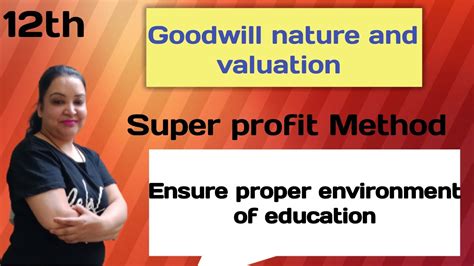 Chapter Super Profit Method Goodwill Nature And Valuation Youtube