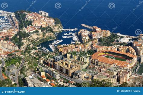 Monaco Aerial View Of Fontvieille Stock Photo Image Of View