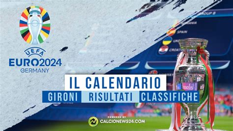 Calendario Europei 2024 Date Gironi Partite Risultati Calcioblog