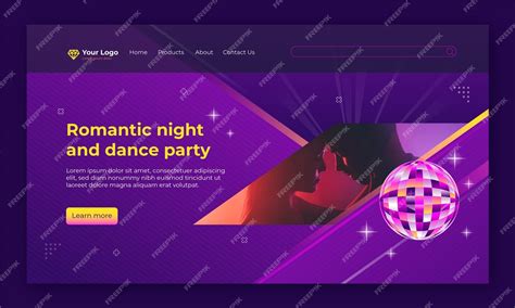 Free Vector Nightclub And Nightlife Party Landing Page Template