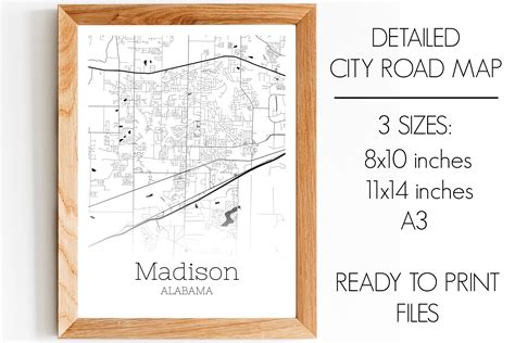 Madison Alabama City Map Graphic by SVGExpress · Creative Fabrica