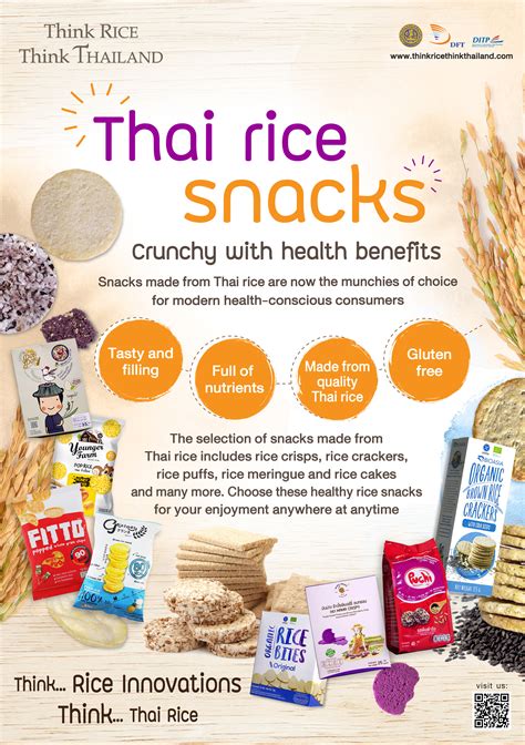 Thai rice snacks are crunchy and have many health benefits