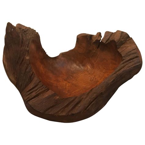 Large Antique African Hand Carved Wooden Milk Bowl At Stdibs