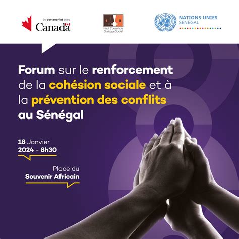 Forum Sur Le Renforcement De La Cohésion Sociale Et La Prévention Des Conflits Au Sénégal