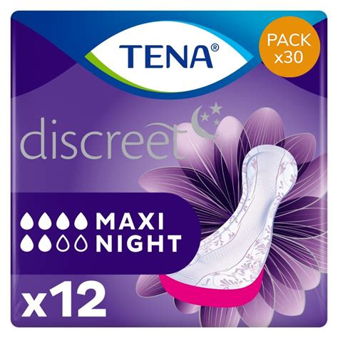 Tena Discreet Maxi Night Protection Urinaire Femme Pack De Sachets