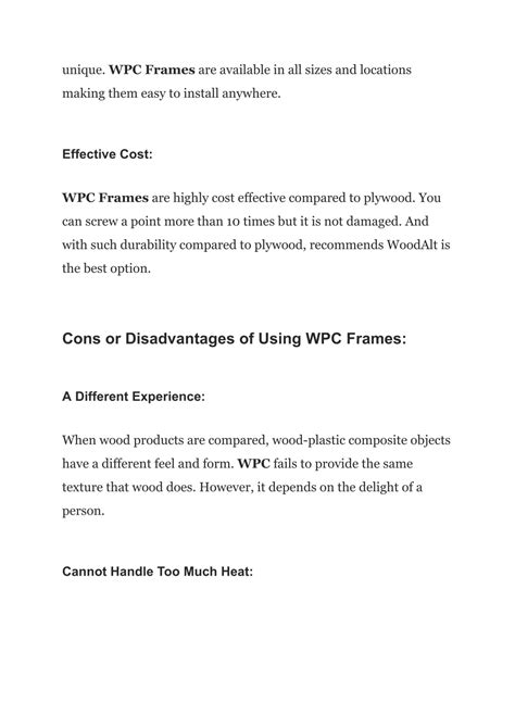 Ppt Everything You Need To Know About Wpc Frames Powerpoint