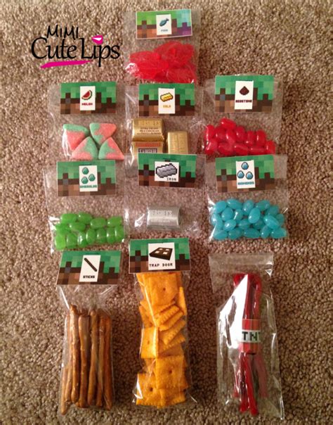 Diy Minecraft Party Minecraft Party Favors Diy Minecraft Party Minecraft Birthday Party