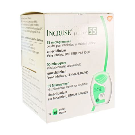 Incruse Ellipta 55mcg Pdr Inhalatie 3x30 Dosissen Apotheek Bakelants