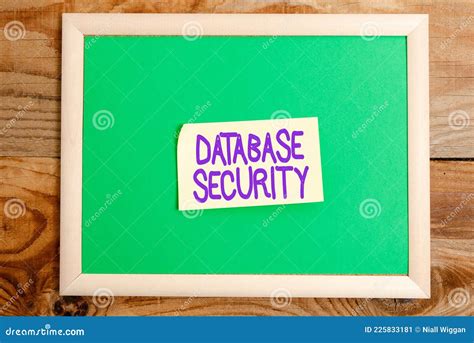 Text Caption Presenting Database Security Internet Concept Security