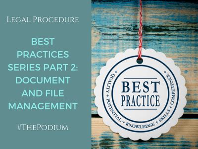 Best Practices For Document And File Management Part 2 Of Best