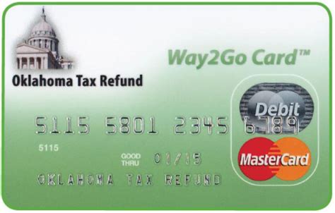 Oklahoma Tax Refund Debit Card