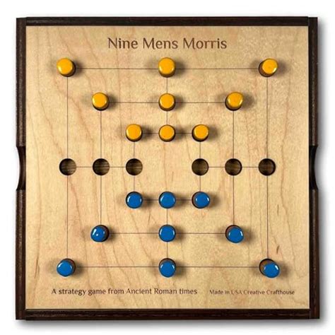 Nine Mens Morris Board Game Guys