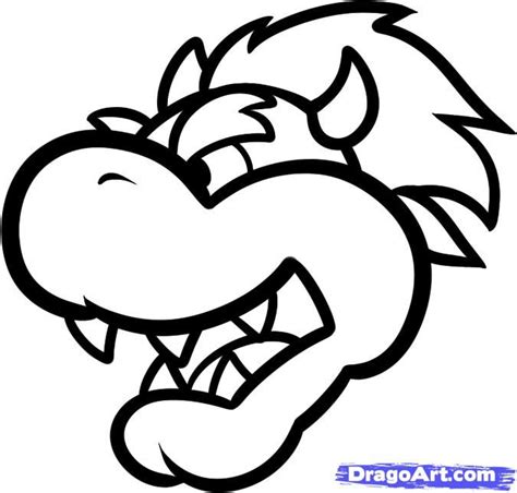 Bowser Super Mario Bros Outline Svg Stitch Silhouette Super, 49% OFF