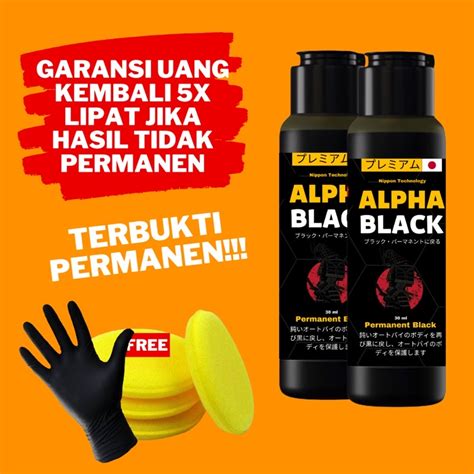 Jual ALPHA BLACK PERMANEN Penghitam Body Motor Permanen Body Kasar