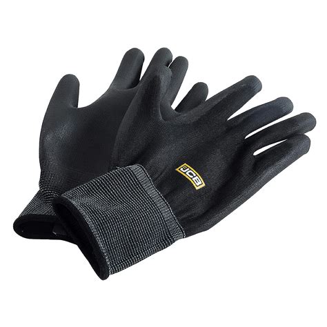 Jcb Jcb Workwear Work Gloves Pu Coated Polyester Glove Pack Of