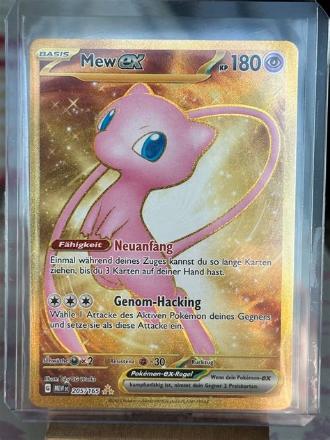 Pokemon Sammelkarten Mew Ex Gold Deutsch Nearmint