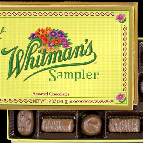 whitmans sampler assorted chocolates  pieces whitman sampler