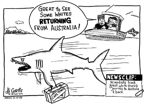 Jg Curtis Great Whites Return Africa Cartoons