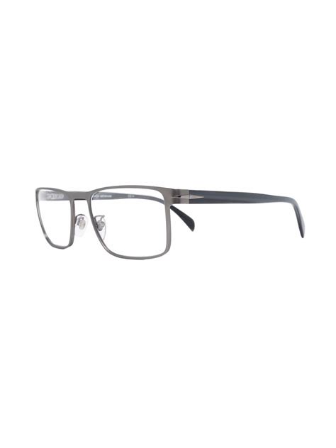 Eyewear By David Beckham Matte Effect Rectangle Frame Glasses In