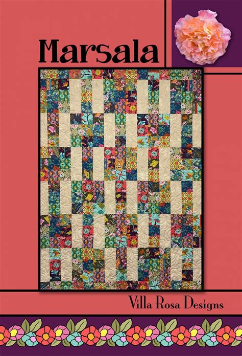 Marsala Quilt Pattern Villa Rosa Designs Pat Fryer Startingstitches Sewing Quilting Fat