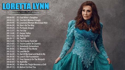 Loretta Lynn Greatest Hits - Top 20 Best Songs Of Loretta Lynn - Loretta Lynn Playlist 2020 ...