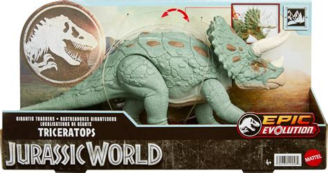 Jurassic World Dinossauro Triceratops Rastreadores Gigantes Mattel