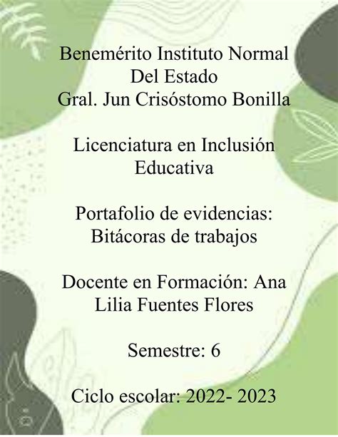 Portafolio De Evidencias Bitacoras By Issuu