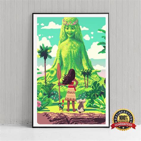 Moana Movie Poster, Cartoon Print, Wall decor