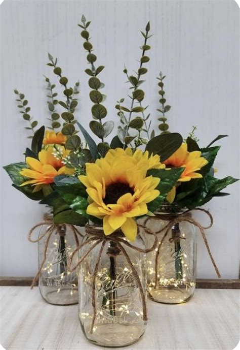 Pin By Fannie Mae On Flowers In 2024 Sunflower Wedding Centerpieces