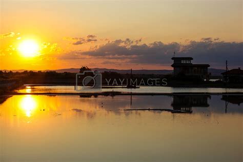 Lake Pomorie is the northernmost of the coastal Burgas Lakes, located ...