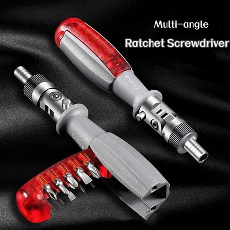 11 In 1 Multi Angle Foldable Ratchet Screwdriver Torx Multi Bit Screw Driver Electrician