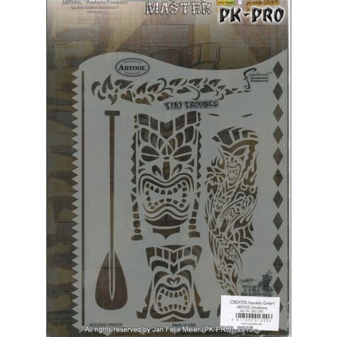 Iwata Artool Tiki Master Schablone Tiki Trouble Fh Tm