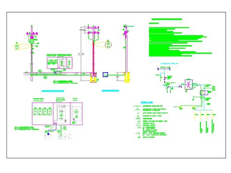 Acometida Aero Subterranea En AutoCAD CAD 192 33 KB Bibliocad