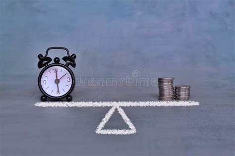 Balance between Time Quality and Money Stock Photo - Image of analyzing ...