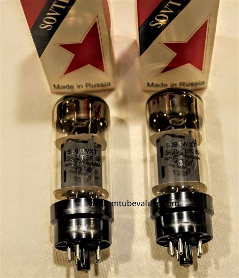 Sovtek Factory Platinum Matched PAIR TWO 5881WXT Power Tubes Vacuum