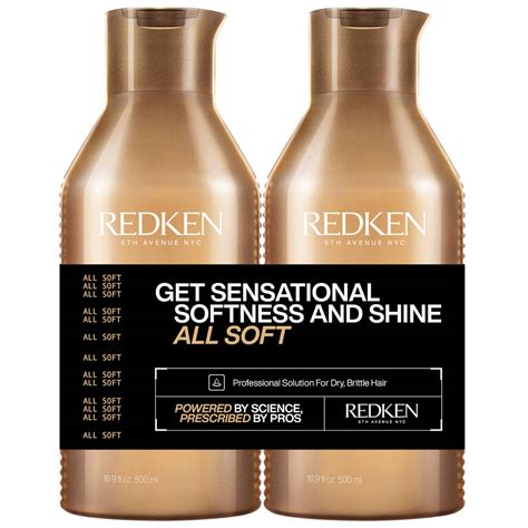 Redken All Soft Shampoo And Conditioner Duo 2 X 500ml Lookfantastic