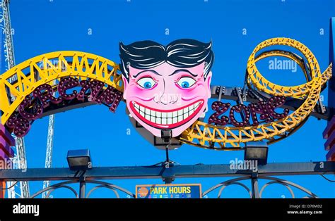 View Of The Entrance Of The Luna Park Amusement Park On Coney Island