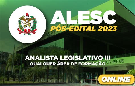 Rico Domingues EaD ALESC Pós Edital 2023 Analista Legislativo III