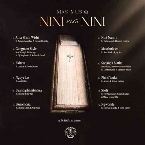 Mas MusiQ Reveals Tracklist For His Nini Na Nini Album - ZAtunes