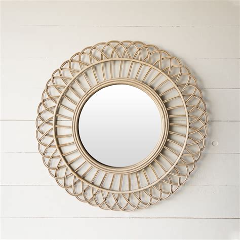 American Mercantile Wood Flat Wall Mirror Wayfair