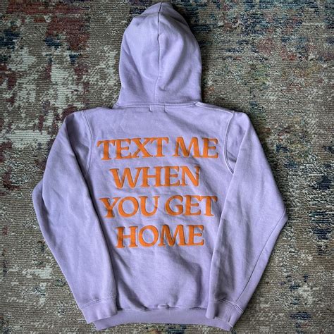 Lonely Ghost Text Me When You Get Home Hoodie Depop