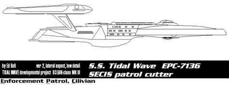 Ocean Class Lateral View Starfleet Bureau Of Information