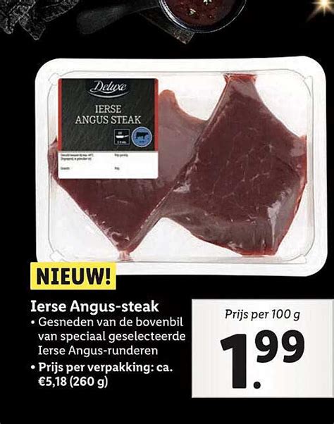 Deluxe Ierse Angus Steak Aanbieding Bij Lidl 1foldersnl