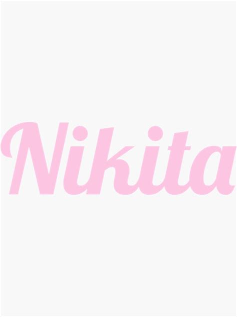 Nikita Classic Sticker For Sale By Amosvitale Redbubble