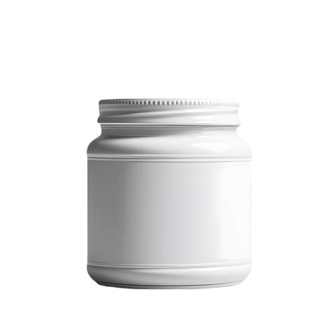 Transparency Elegance Front View Blank Jar Mockup For Showcase