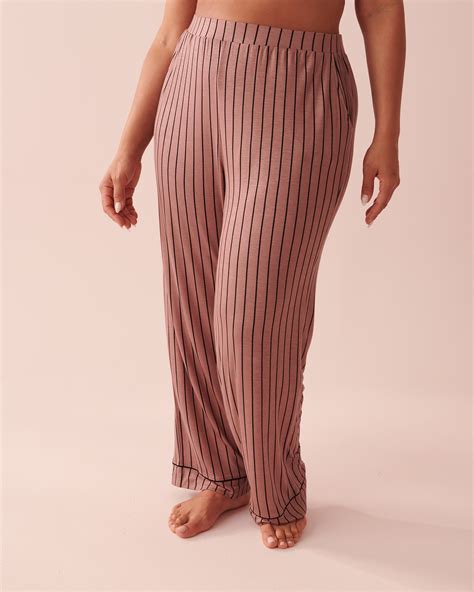 Soft Jersey Pajama Pants Chic Stripes La Vie En Rose