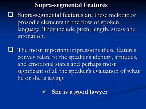 Ppt Supra Segmental Features Powerpoint Presentation Free Download