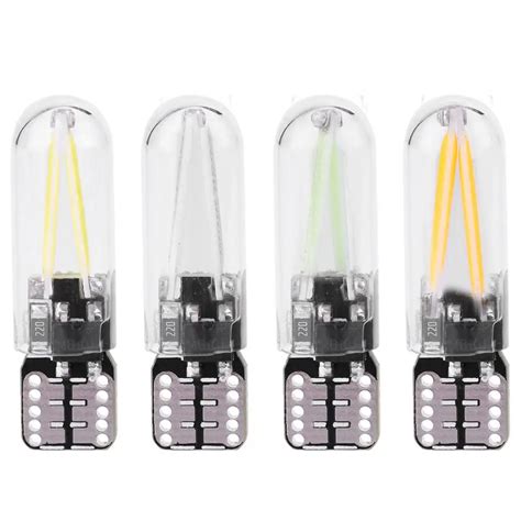 Pcs V T Cob Lamp W W T Glass Cob Filament Led Car Interior